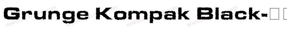 Grunge Kompak Black字体转换